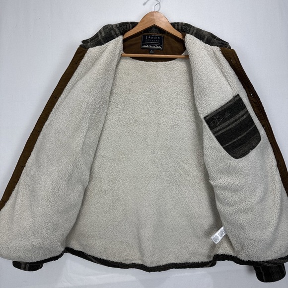 Jachs New York Men's Wool Blend Sherpa Lined Shirt Jacket (Green, XL) - Picture 8 of 9